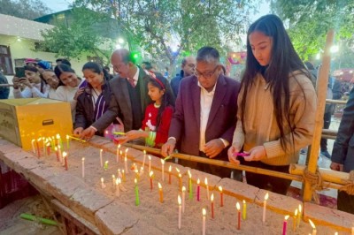 Joyfully celebrated Christmas at All Saints’ Church, Rohtak, with Priest Eric Daniels and the committee members.